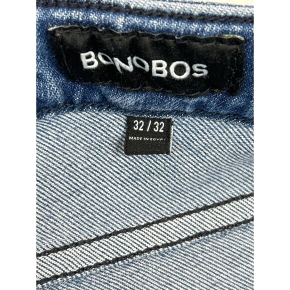 Bonobos Jeans Mens 32x32 Blue Denim Straight Stretch - Picture 4 of 10